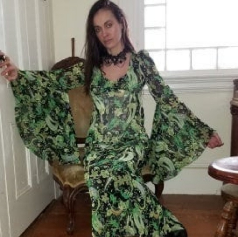 Bell Sleeve Maxi Dress